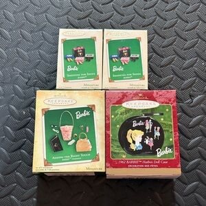 NWT Hallmark Keepsake Ornament Barbie Bundle